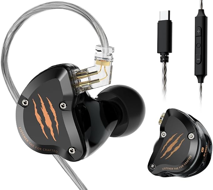 in Ear Monitors Headphones, HiFi Wired Earbuds by Rythflo