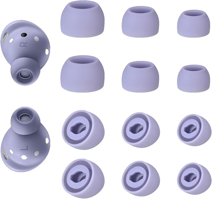 6 Pairs Replacement Eartips for Samsung Galaxy Buds Pro Headphones, Silicone by Niukeke