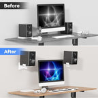 suptek Dual Side Clamping Bookshelf Speaker Wall Mounting Bracket - Image 6
