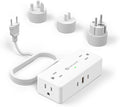 Kakyanill European Travel Plug Adapter, EU/UK/JP Plug Adapter, 4 AC Outlets by kakyanill