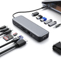 USB C Hub Laptop Docking Station Dual Monitor, 14 in 1 Multiport Adapter by Pxwaxpy