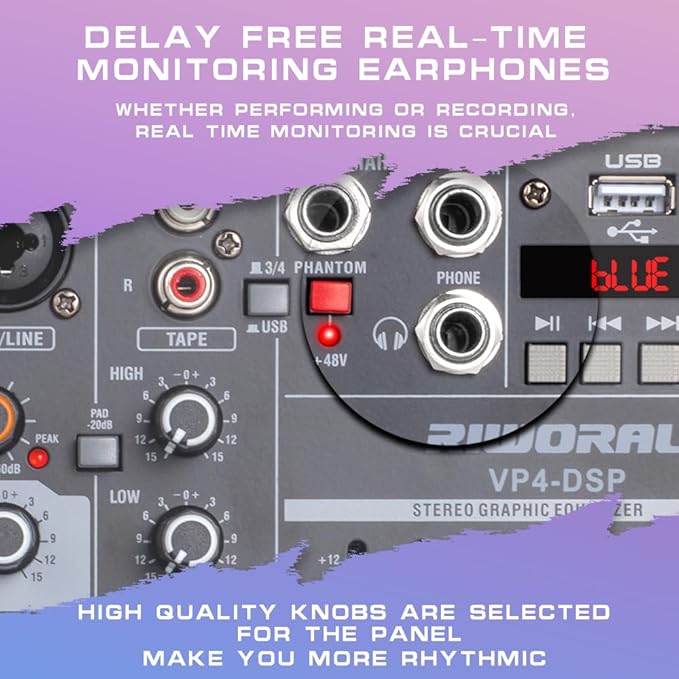 6 Channel Audio Interface DJ Mixer - Image 8