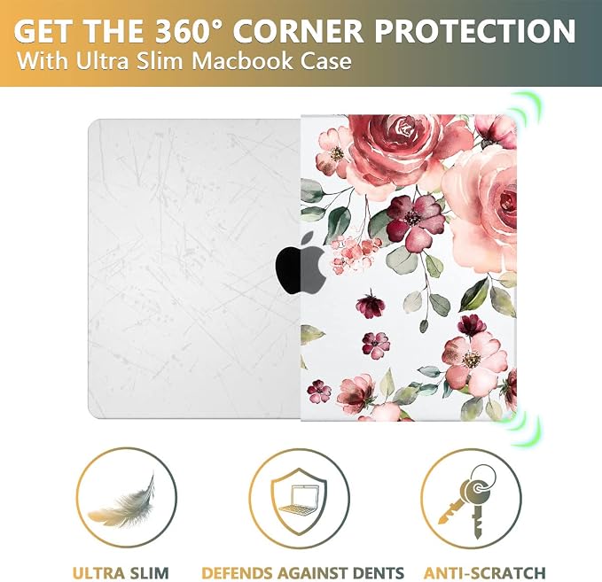 CISSOOK Matte Frosted Floral Hard Shell Case - Image 7