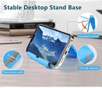Cell Phone Stand for Desk Foldable Cell Phone Holder Desk Tablet Holder Mobile - Image 2