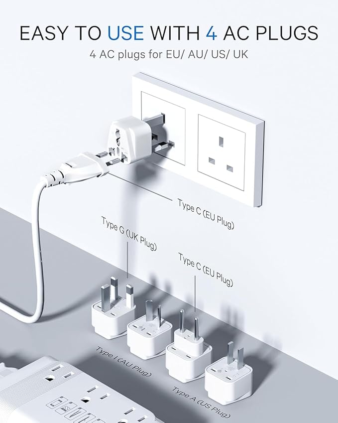 DOACE 350W Voltage Converter US to Europe - 220V to 110V Converter - Image 5