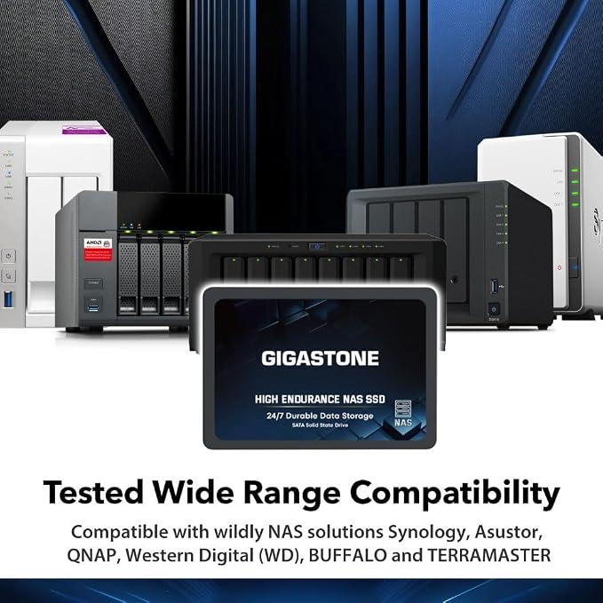 Gigastone 2TB NAS SSD Drive 24/7 Durable TLC High Endurance RAID Data Storage - Image 7