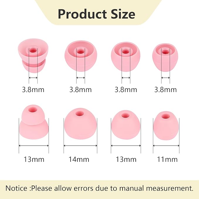 Replacement Earbud Tips Silicone Ear Tips Compatible - Image 2