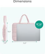 BAGSMART 13-14 Inch Laptop Case, Portable Puffy Laptop Sleeve - Image 6