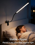 2 Pack LED Clip On Reading Light, Desk Lamp - Image 6