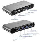 4 Computers 2 DP Monitors Automatic KVM Switch, 8K@30Hz 4K@144Hz 4 Port DP USB - Image 4