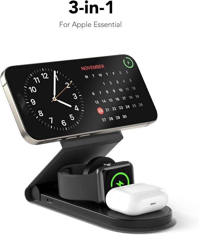 3 in 1 Foldable Travel Charging Station - Image 3