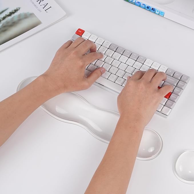 CASUCATTE-Clear Gel Wrist Rest for Keyboard - Image 2