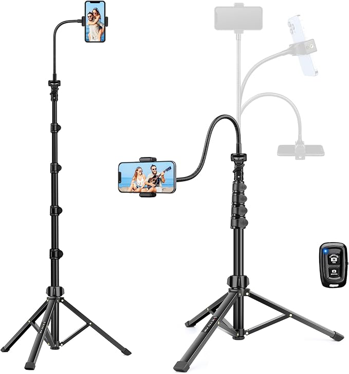 Phone Tripod Stand, Flexible Portable Phone Stand by Victiv