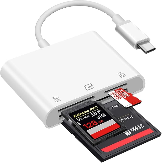 SD Card Reader, USB 3.0 Type C High Speed to SD/TF Card Adapter, by Unknown