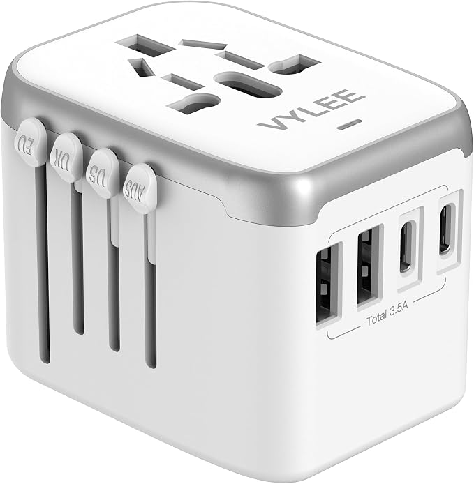 Universal International Power Travel Plug Adapter, 5 in 1 European Travel Plug - Image 8