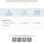 StarTech.com Dual-Laptop USB-C KVM Docking Station, Dual Monitor 4K 60Hz - Image 6