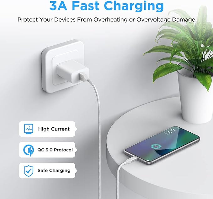 etguuds 6.6ft USB A to USB C Cable 3A Fast Charging, - Image 4
