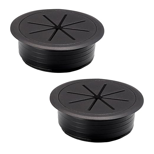 2 Pcs Desk Grommet 2-1/16" / 53 mm, Desk Hole Cover by EASYEAH