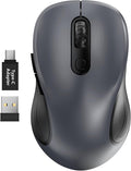 Trueque Wireless Mouse for Laptop, 2.4GHz Ergonomic Computer Mouse by Trueque