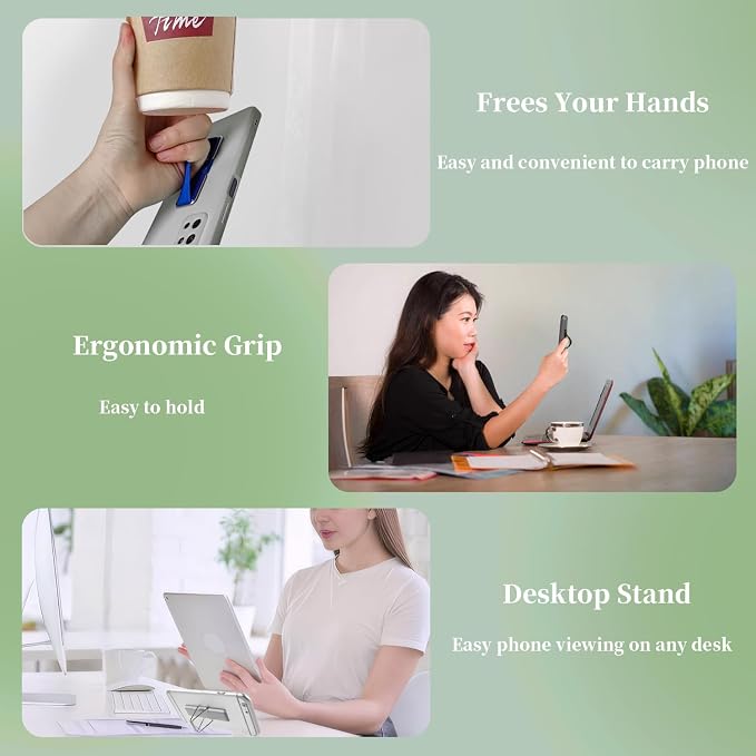 4Pcs Adhesive Phone Strap Grip Finger Holder - Image 5