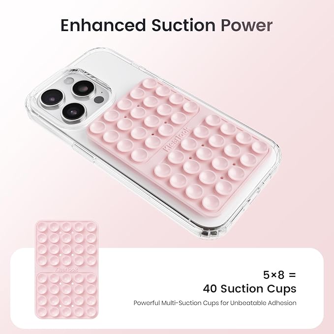 Klearlook Silicone Double-Sided Suction Cup Phone Case Detachable Mount - Image 3