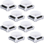 Xuhal 8 Pcs Solar Rotating Stand Turntable Battery Powered Double Use Solar by Xuhal