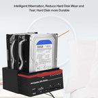 Zopsc USB 3.0 SATA/IDE HDD Docking Station Three-Bay Offline Clone HUB Reader - Image 6
