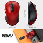 WisFox 2.4G Wireless Mouse for Laptop, Ergonomic Computer Mouse - Image 7