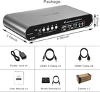 4 Computers 2 HDMI Monitor Automatic KVM Switch 8K@60Hz, Hotkey Switching - Image 7