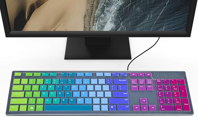 Colorful Keyboard Cover for Dell KM636 Wireless Keyboard/Dell KB216 KB216t - Image 3