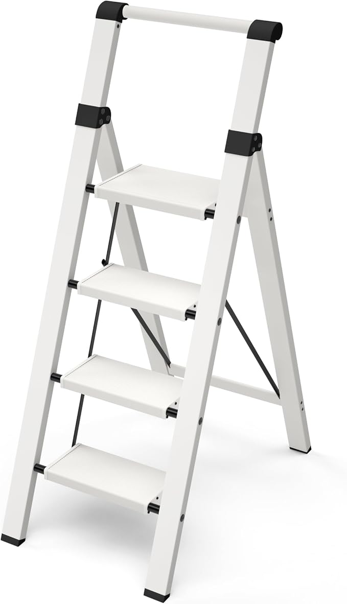 Taranta 4 Step Ladder, Lightweight Aluminum Step Stool by TARANTA