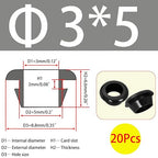 Qrity 20 PCS Rubber Grommets Cable Railing, Car Grommet, Cable Railing - Image 2