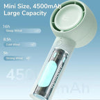JISULIFE Mini Portable Fan-Bladeless Safe Design, Powerful Turbo Handheld Fan - Image 3