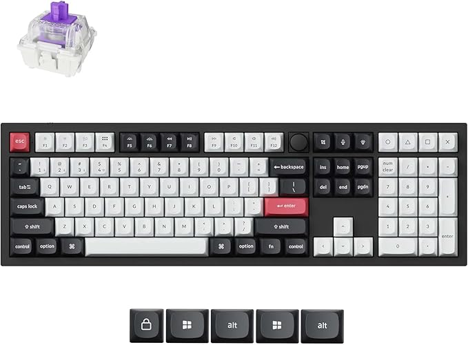 Keychron Q6 HE Wireless Custom Mechanical 100% Full Keyboard, 2.4 by Keychron