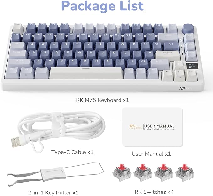 RK ROYAL KLUDGE M75 Mechanical Keyboard - Image 8