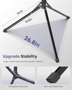 Aureday Phone Tripod, Remote and Phone Holder, Overhead & Selfie Stick - Image 4