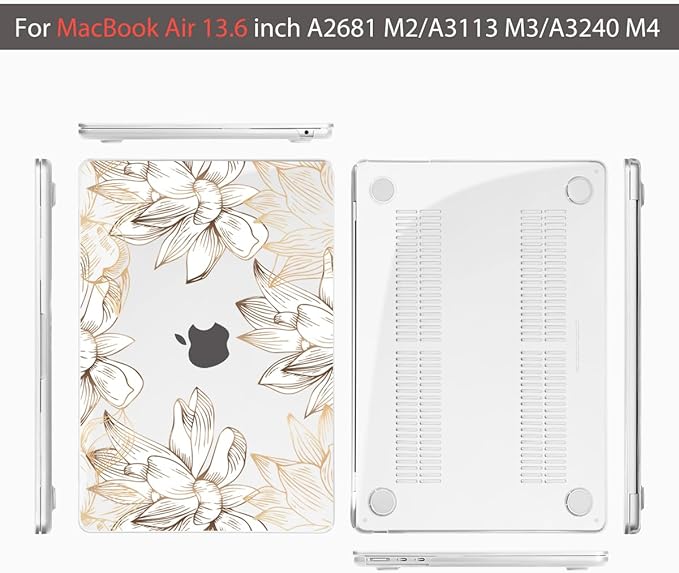 Teryeefi Compatible with M4 MacBook Air 13.6 inch Case 2022-2025 Release M3 - Image 7