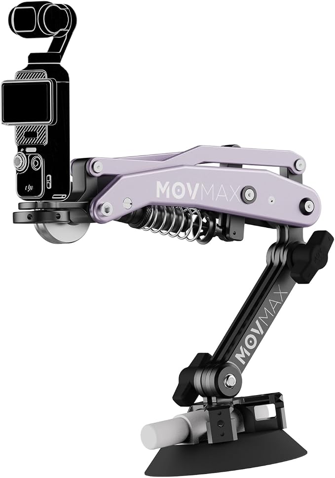 MOVMAX Blade Arm for DJI Pocket 3, Insta 360, and GoPro Hero 12 Cameras by Vaxis