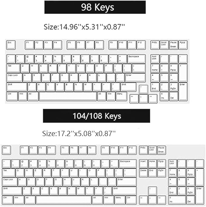 Acrylic Keyboard Dust Cover, 98 Keys Transparent Mechanical Keyboard Protective - Image 7