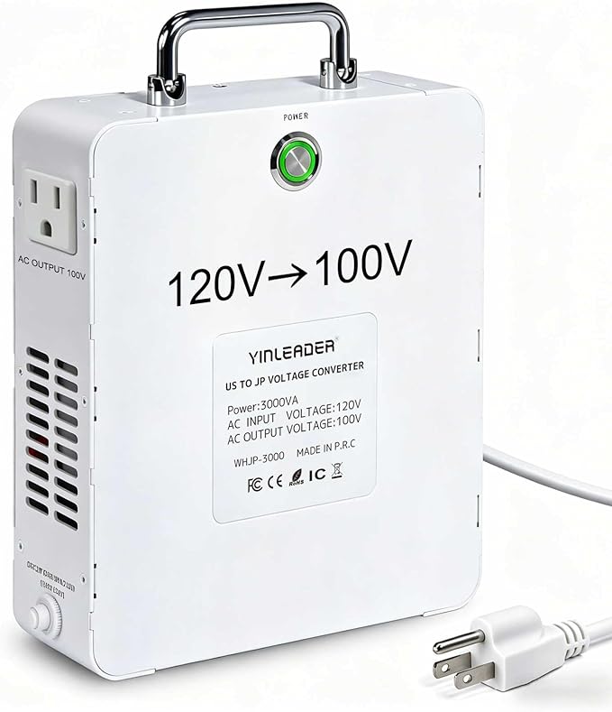 Yinleader 3000W Convert 120V to 100V Step Down Voltage Transformer Perfect by Yinleader