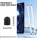 20Pcs Replacement Tips Silicone Rubber Touch Screen Pens Tips - Image 2