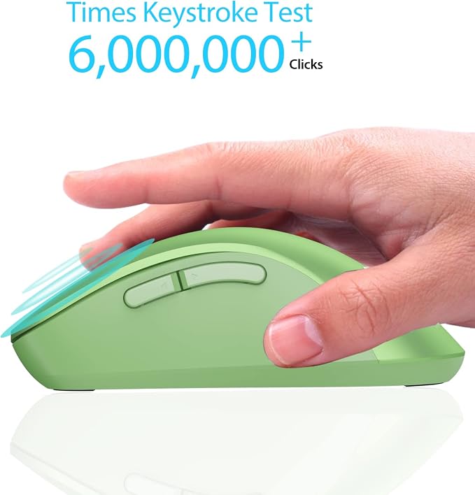 memzuoix 2.4G Wireless Mouse, 1400 DPI Mobile Optical Cordless Mouse - Image 3
