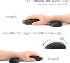 UnivoColors Design-Wave Set of Wrist Rest, Artificial Sheepskin+Memory - Image 2