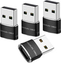 USB to USB C Adapter 4 packs for iPhone Fast Charging, Transfer and Type C OTG by Unknown