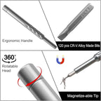 128 in 1 Precision Screwdriver Set, Precision Bit Set, Professional Magnetic - Image 4