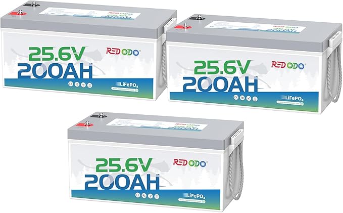 Redodo 24V 200Ah LiFePO4 Lithium Battery, Built in 200A BMS, Max. 5120Wh Energy by PrimeDayRedodoSaveup55
