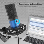 FIFINE USB Recording PC Microphone Kit, Computer Condenser Cardioid Mic on Mac - Image 3