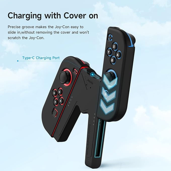 JINGDU Switch JoyCon Charging Grip Compatible - Image 4