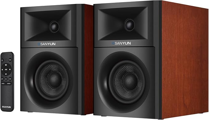 SW205 4" Bookshelf Speakers | Immersive HiFi Audio by Sanyun