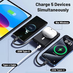 Azmuth for Magsafe Battery Pack, 10000mAh Magnetic Power Bank 22.5W PD Fast - Image 5